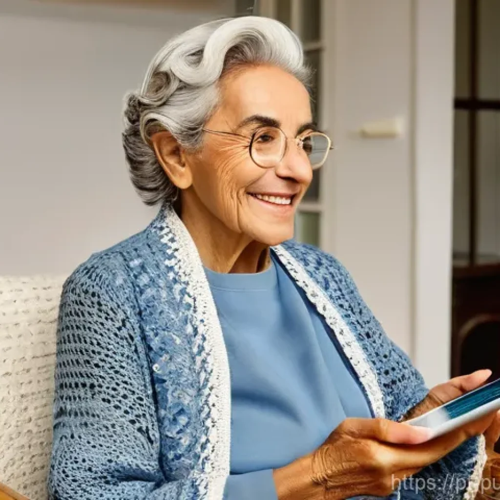 공공관리사 실무 경험을 통해 배우는 교훈 - **Digital Inclusion in Portuguese Public Services**: A heartwarming scene featuring a kind-faced eld...