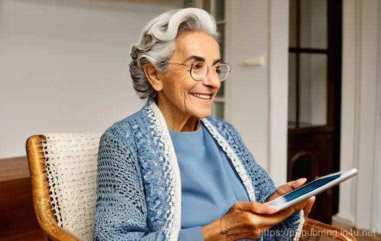 공공관리사 실무 경험을 통해 배우는 교훈 - **Digital Inclusion in Portuguese Public Services**: A heartwarming scene featuring a kind-faced eld...