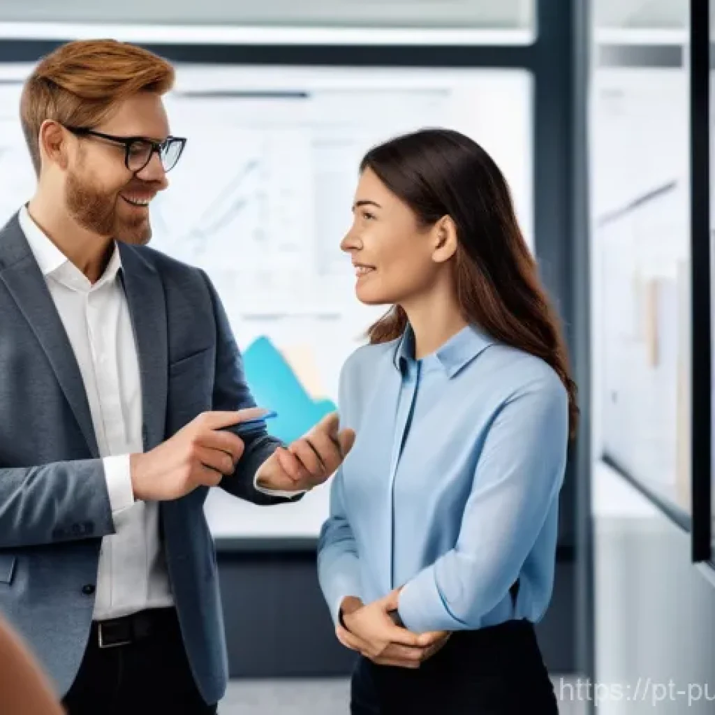 공공관리사 취업 시 가장 중요한 요소 - **Prompt:** A diverse group of public servants, dressed in modern business casual attire, actively c...