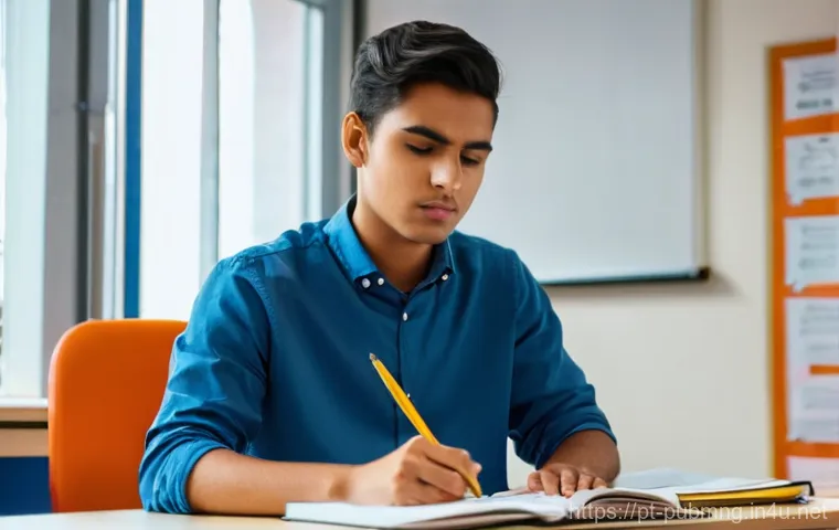 공공관리사 시험 준비를 위한 추천 강의 - **Prompt:** A serene young adult (18-25 years old) female, taking a mindful break from her public ex...