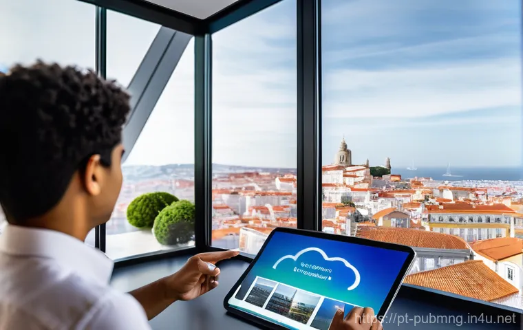 공공관리사 취업 성공 스토리 - **Prompt:** A dynamic, diverse group of young Portuguese public servants, dressed in smart casual bu...