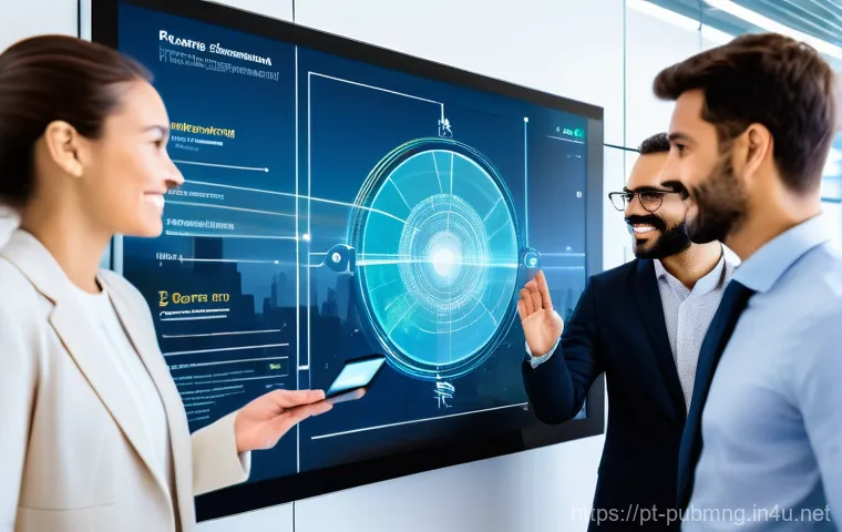 공공관리사 자격증의 경쟁력과 활용 가능성 - Image Prompt 1: The Digital Future of Public Service**