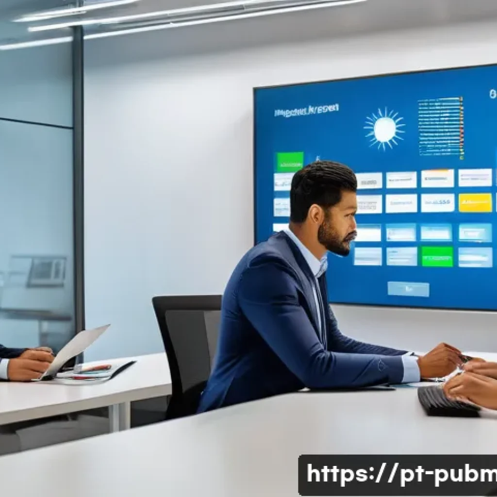 공공관리사와 관련된 법령 및 규정 최신 업데이트 - A modern public administration office scene in Brazil, featuring diverse government employees collab...