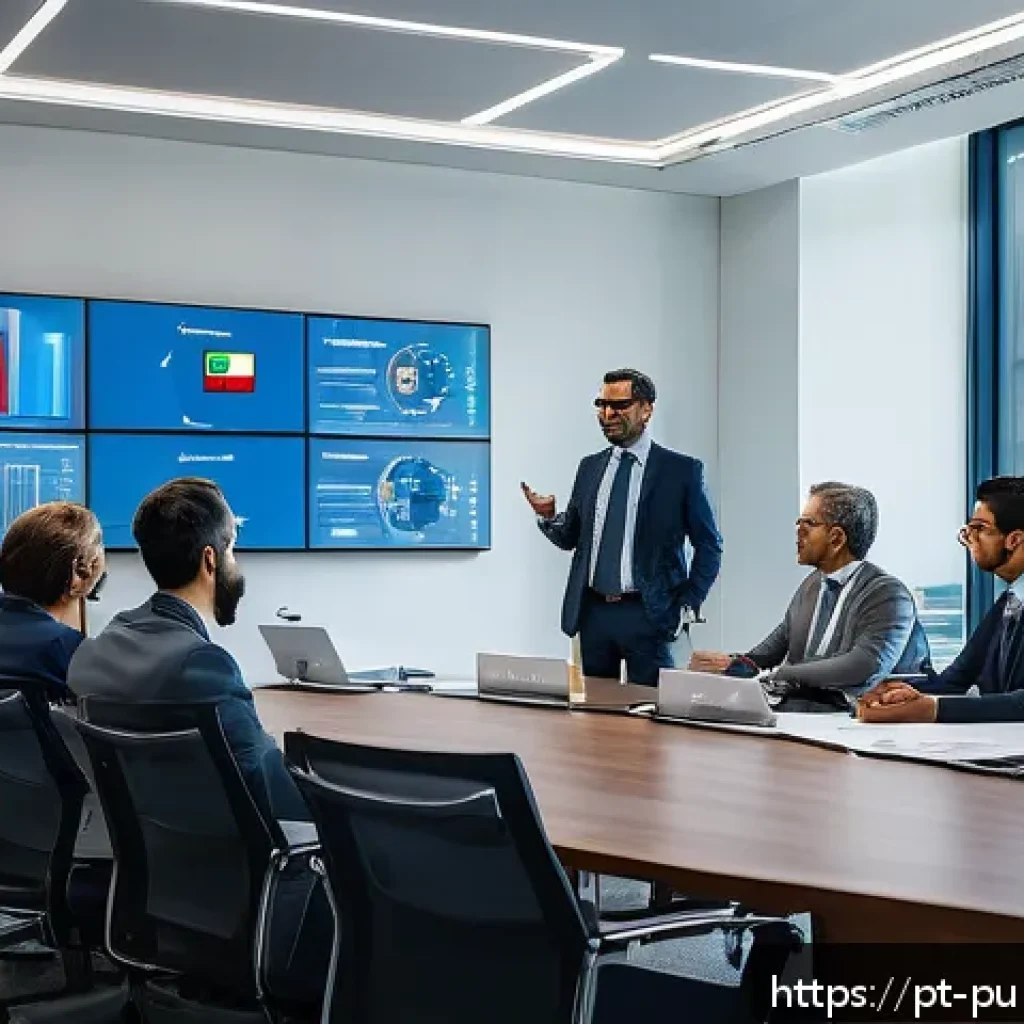 공공관리사 자격증 취득 후의 장기적 성장 가능성 - A professional public administrator in a modern government office, wearing formal business attire an...