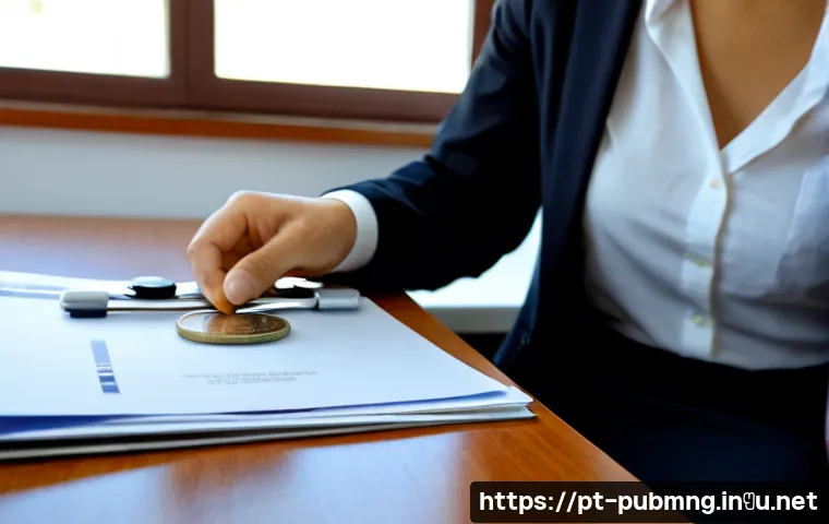Home 17 공공관리사 실무에서 겪는 윤리적 딜레마 - Photorealistic public property manager in a modern Portuguese municipal office, thoughtfully reviewi...